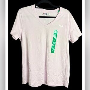 Fila Soft PurpleV-Neck Tee